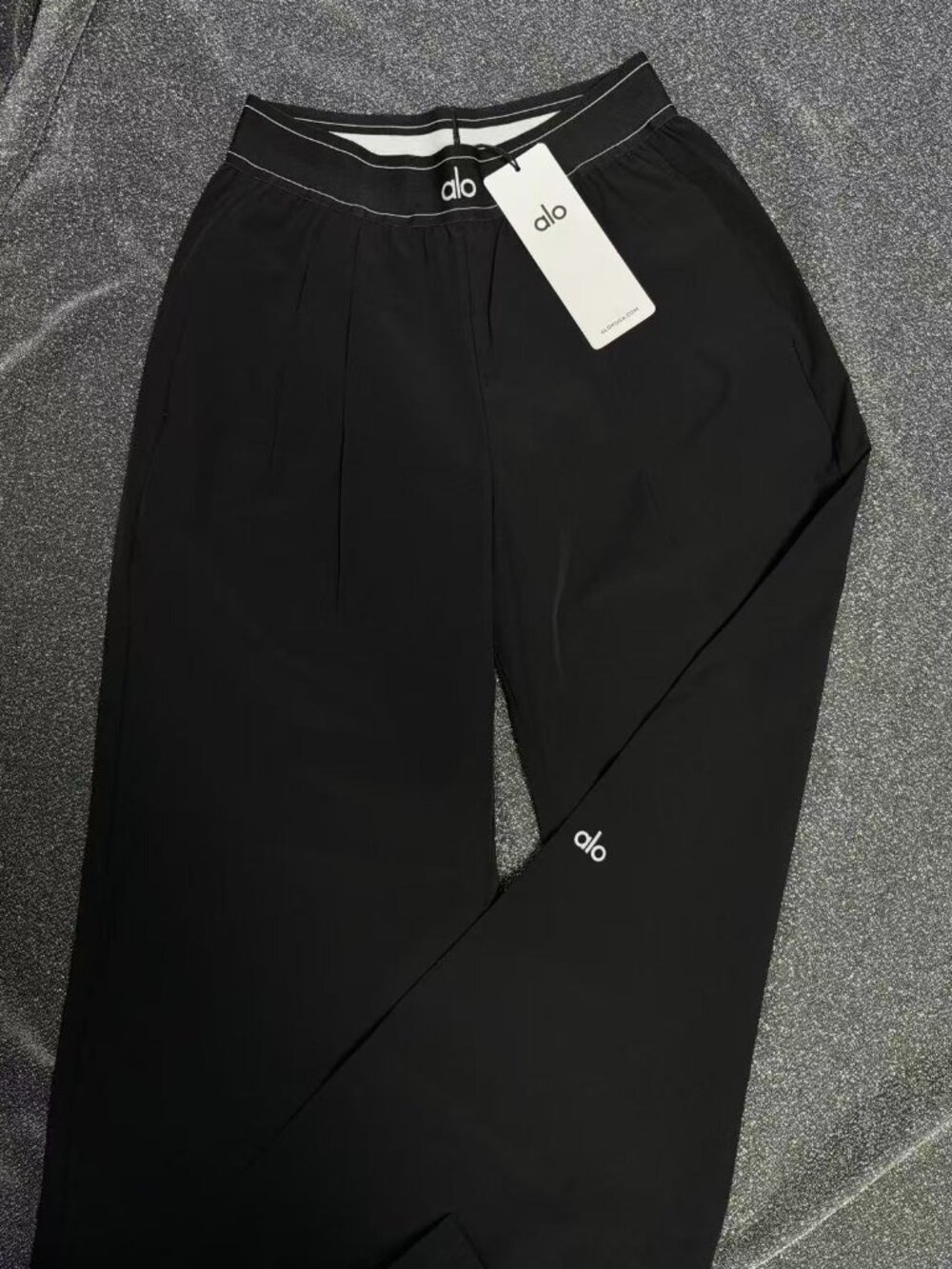 🆕Alo Yoga Suit Up Trouser Black (Regular) 30" Inseam Straight-leg trousers